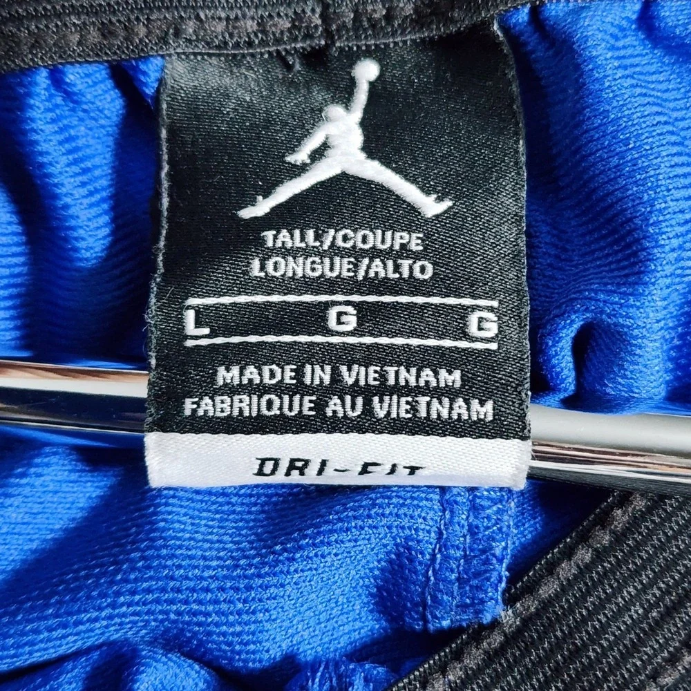 Nike Air Jordan Alpha Dry Training Pants Mens Large Blue White Stripe AJ1912-494